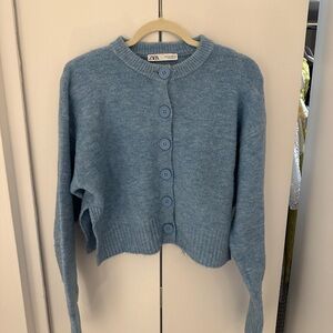 Zara Women's Blue Sweater